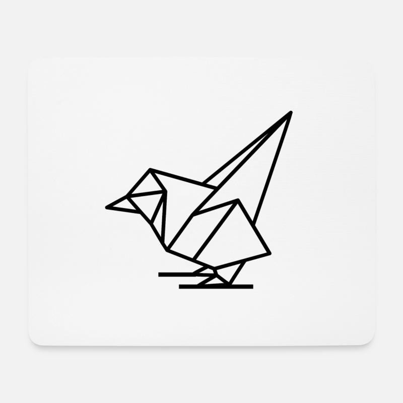 Vogel - Mousepad (Querformat) - Weiß