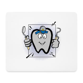 Dentiste dentiste - Tapis de souris (format paysage) - blanc - Devant