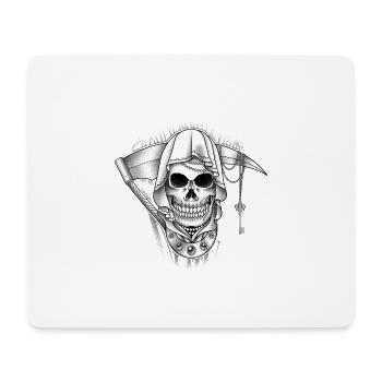 Reaper Grim Reaper Death Skull - Mouse Pad (horizontal) - white - Front
