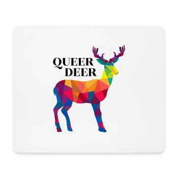 QUEER DERR - Mouse Pad (horizontal) - white - Front