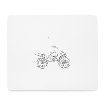 LIFE IS BETTER WITH A QUAD BIKE - Mousepad (Querformat) - Weiß - Vorne
