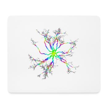 Blitz Gewitter psychedelisch psy Goa trance - Mousepad (Querformat) - Weiß - Vorne