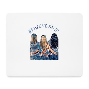 #FRIENDSHIP - Tapis de souris (format paysage) - blanc - Devant