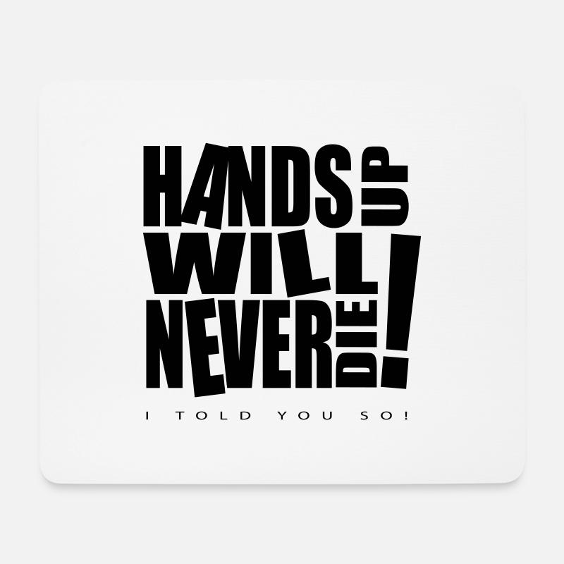 HUWND Logo Klassic - Mousepad (Querformat) - Weiß