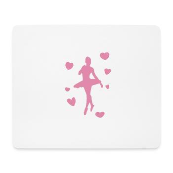Ballett Tanzen Ballerina Tutu Geschenk Shirt - Mousepad (Querformat) - Weiß - Vorne
