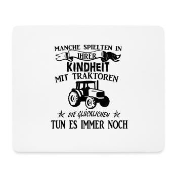 Bauer Landwirt Traktor Spruch Geschenkidee - Mousepad (Querformat) - Weiß - Vorne