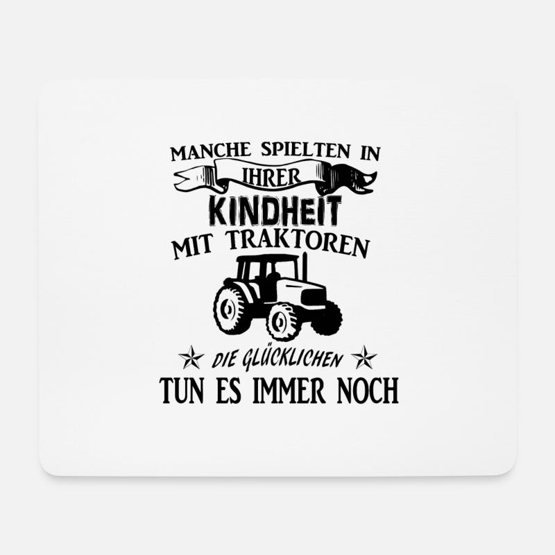 Farmer farmer tractor saying gift idea - Mouse Pad (horizontal) - white