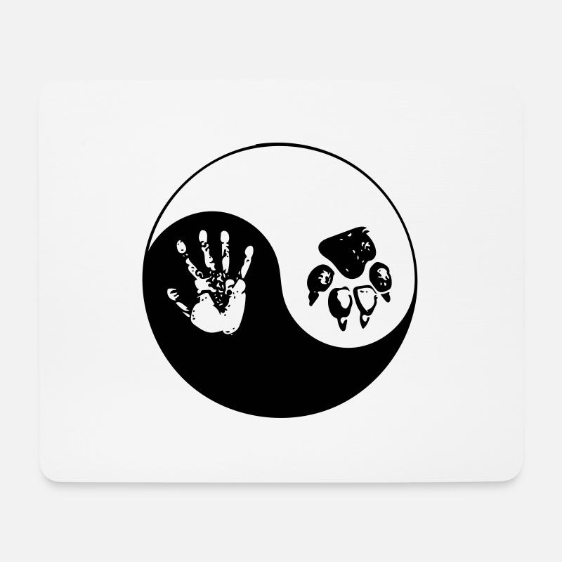 vegan - Mousepad (Querformat) - Weiß