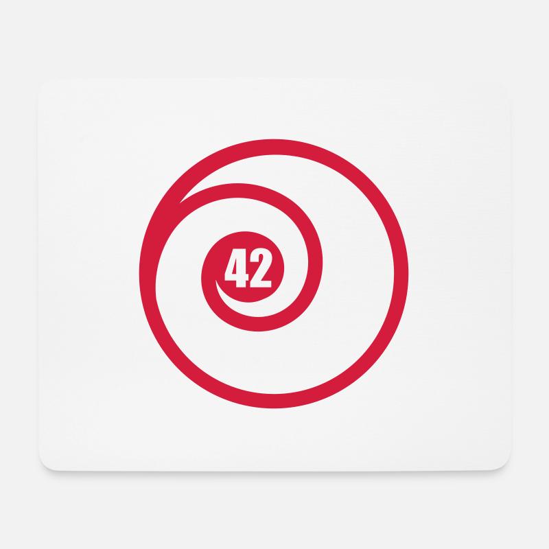 42 - Mousepad (Querformat) - Weiß