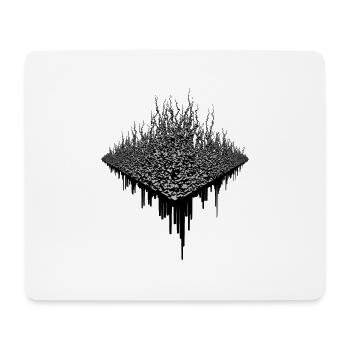 Techno Cube Abstract Art - Mouse Pad (horizontal) - white - Front