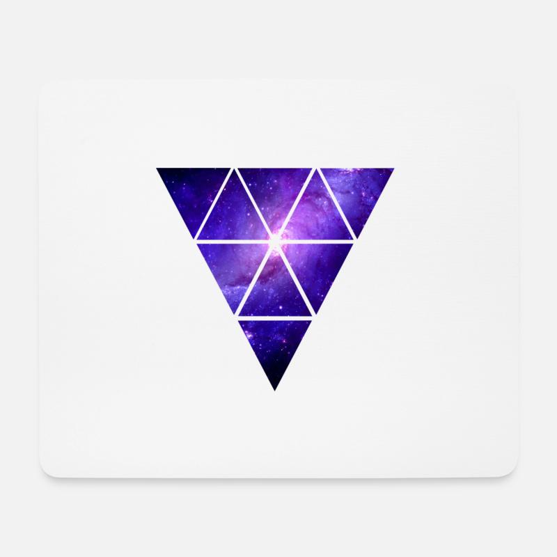 Galaxy/Galaxie - Mousepad (Querformat) - Weiß