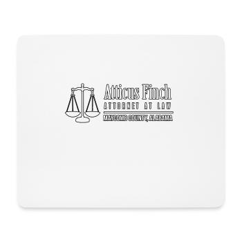 Atticus Finch Bedrucktes T-Shirt Rechtsanwalt - Mousepad (Querformat) - Weiß - Vorne
