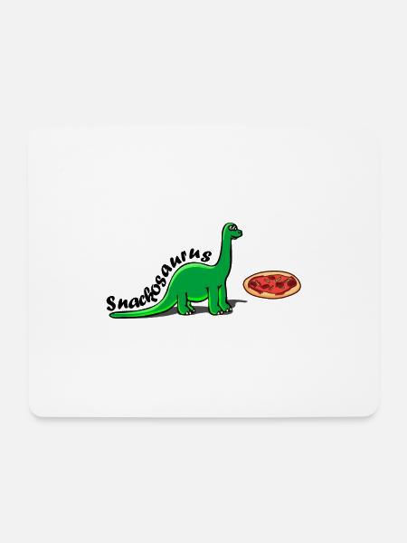 Snackosaurus - kleiner Vielfraß - Mousepad (Querformat) - Weiß