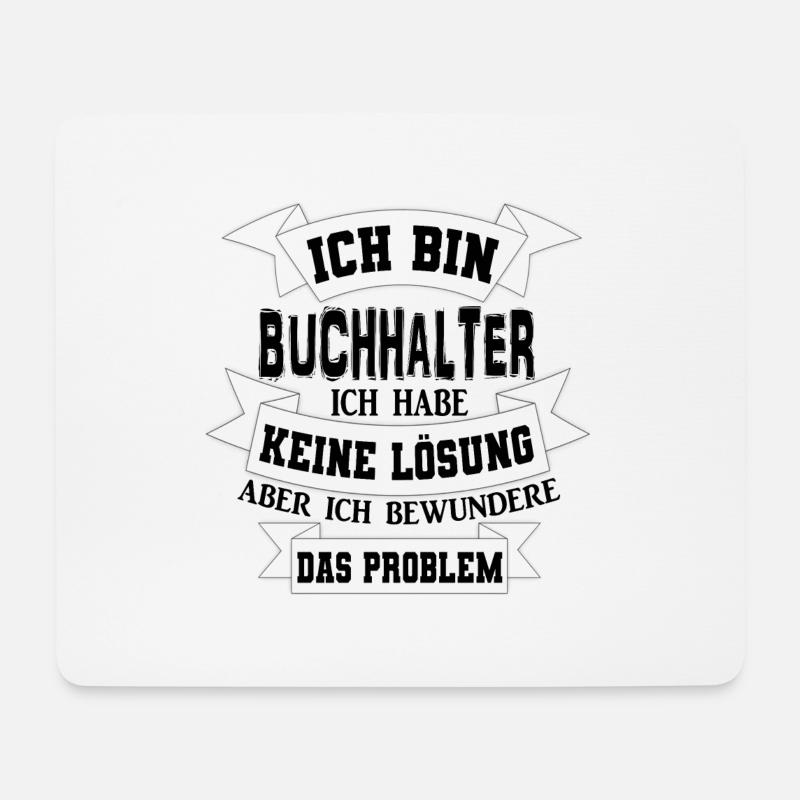 Buchhalter Geschenkidee Geschenkidee - Mousepad (Querformat) - Weiß