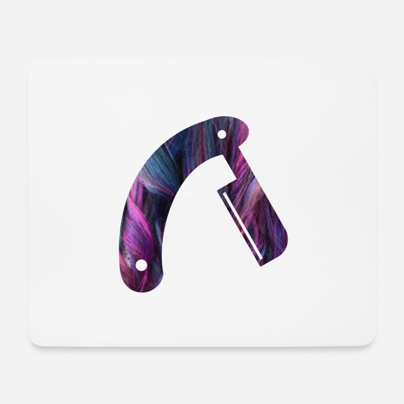 Barber Knife - Mouse Pad (horizontal) - white