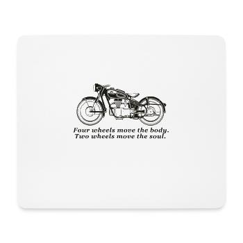 Bike motorcycle - Mousepad (Querformat) - Weiß - Vorne