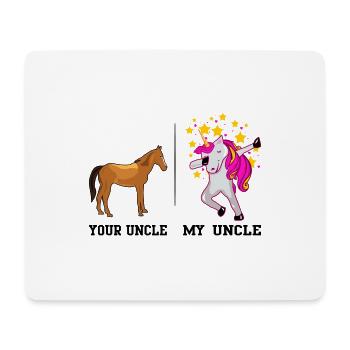 YOUR UNCLE MY UNCLE - Mouse Pad (horizontal) - white - Front