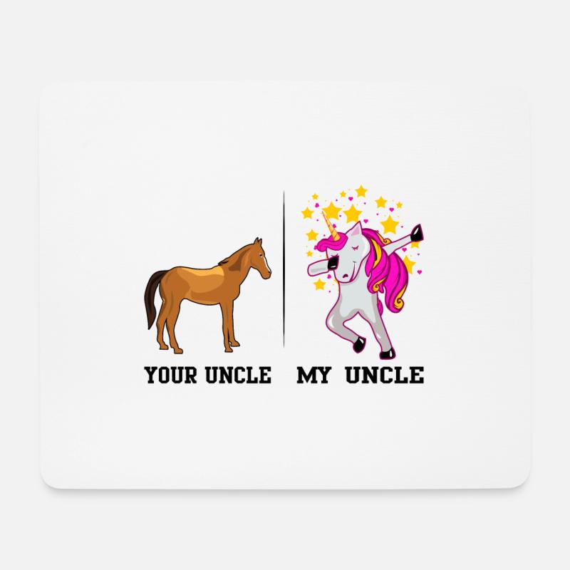 YOUR UNCLE MY UNCLE - Mouse Pad (horizontal) - white