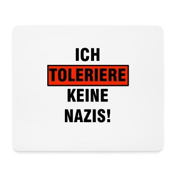 Antifa against Nazis Xenophobia Racism Gift - Mouse Pad (horizontal) - white - Front