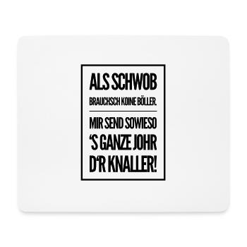 Ländle Schwaben Schwabe Schwabenland Geschenkidee - Mousepad (Querformat) - Weiß - Vorne