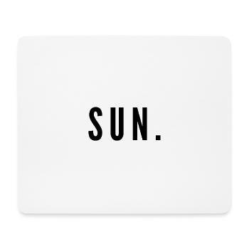 Un SOLEIL minimal. Design – Dimanche du dimanche - Tapis de souris (format paysage) - blanc - Devant