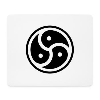 Triskele - Man Woman BDSM Lover Gift - Mouse Pad (horizontal) - white - Front
