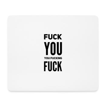 Citation de « Va te faire » – Sarcasme & Attitude - Tapis de souris (format paysage) - blanc - Devant
