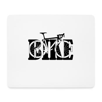 bike bike - Mouse Pad (horizontal) - white - Front