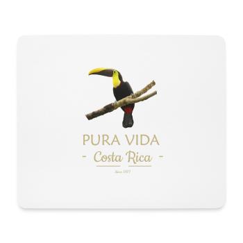 Tukan - Costa Rica : Pura Vida - Tapis de souris (format paysage) - blanc - Devant