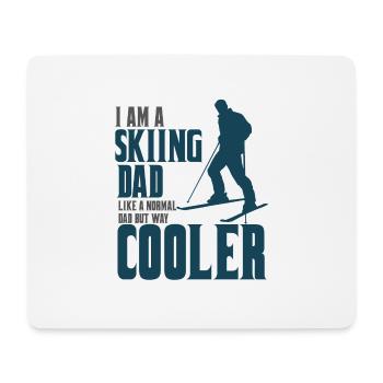 skiing dad ski Vater - Mousepad (Querformat) - Weiß - Vorne