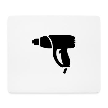 Une perceuse pour le chantier - Tapis de souris (format paysage) - blanc - Devant