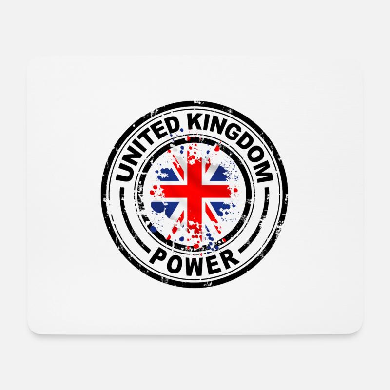 Großbritannien Macht - Mousepad (Querformat) - Weiß