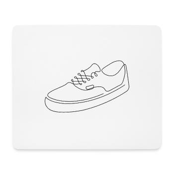 illustration de chaussure urbaine cool sneaker - Tapis de souris (format paysage) - blanc - Devant