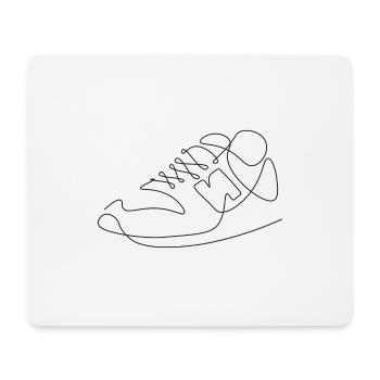 illustration de chaussure urbaine cool sneaker - Tapis de souris (format paysage) - blanc - Devant