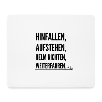 Fahrradtour Fahrrad kaufen Fahrrad Geschenkidee - Mousepad (Querformat) - Weiß - Vorne