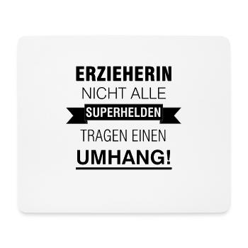 Erzieherin Superheldin Kindergarten sozialer Job - Mousepad (Querformat) - Weiß - Vorne