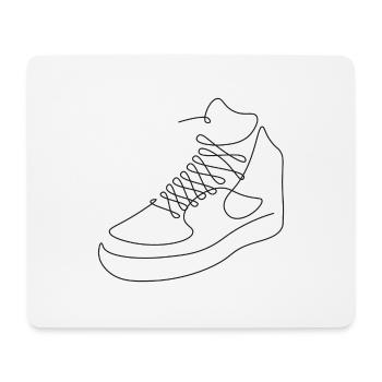 illustration de chaussure urbaine cool sneaker - Tapis de souris (format paysage) - blanc - Devant