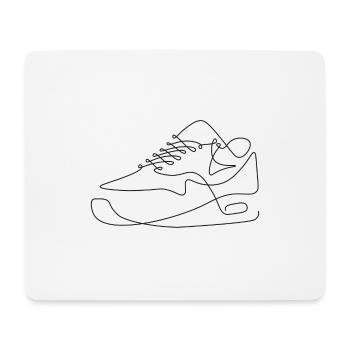 illustration de chaussure urbaine cool sneaker - Tapis de souris (format paysage) - blanc - Devant