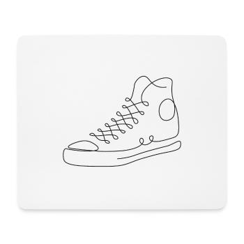 illustration de chaussure urbaine cool sneaker - Tapis de souris (format paysage) - blanc - Devant