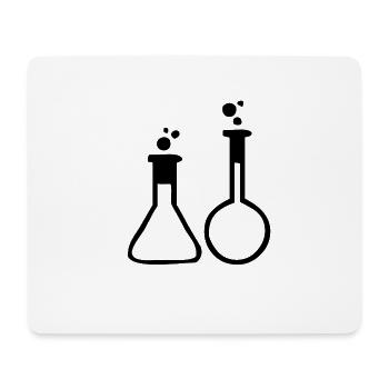 Gläser im Labor - Mousepad (Querformat) - Weiß - Vorne