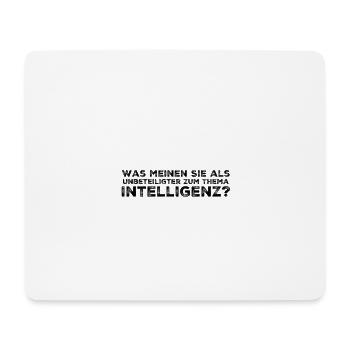 Diction espiègle – Idée de cadeau drôle - Tapis de souris (format paysage) - blanc - Devant