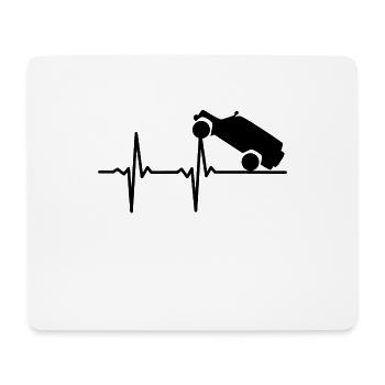 4x4 Pulse Landcruiser Style - Mousepad (Querformat) - Weiß - Vorne