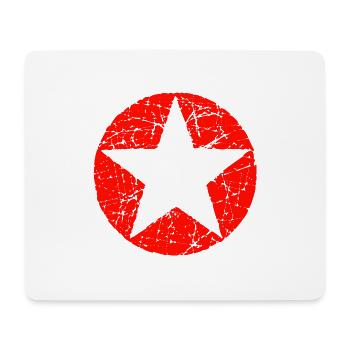 Circle star shape icon - Mouse Pad (horizontal) - white - Front
