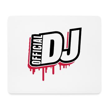 official_dj_fj2 - Mousepad (Querformat) - Weiß - Vorne