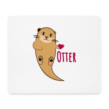 I'm His Otter Funny Animal T-Shirt Gift - Mouse Pad (horizontal) - white - Front