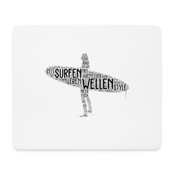 Surfer Girl - Mouse Pad (horizontal) - white - Front