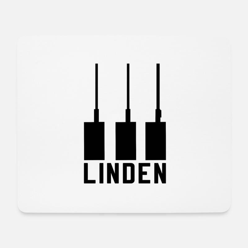 Linden Love Hannover Geschenk Drei Warmen Brüder - Mousepad (Querformat) - Weiß