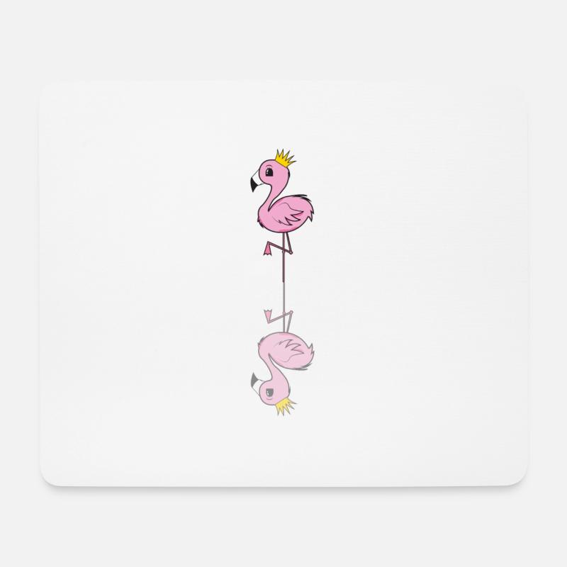 FLAMINGO - Mousepad (Querformat) - Weiß