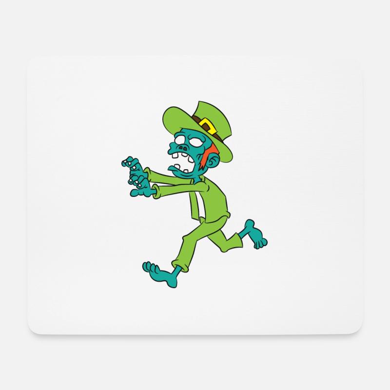 Zombie Kobold - Mousepad (Querformat) - Weiß