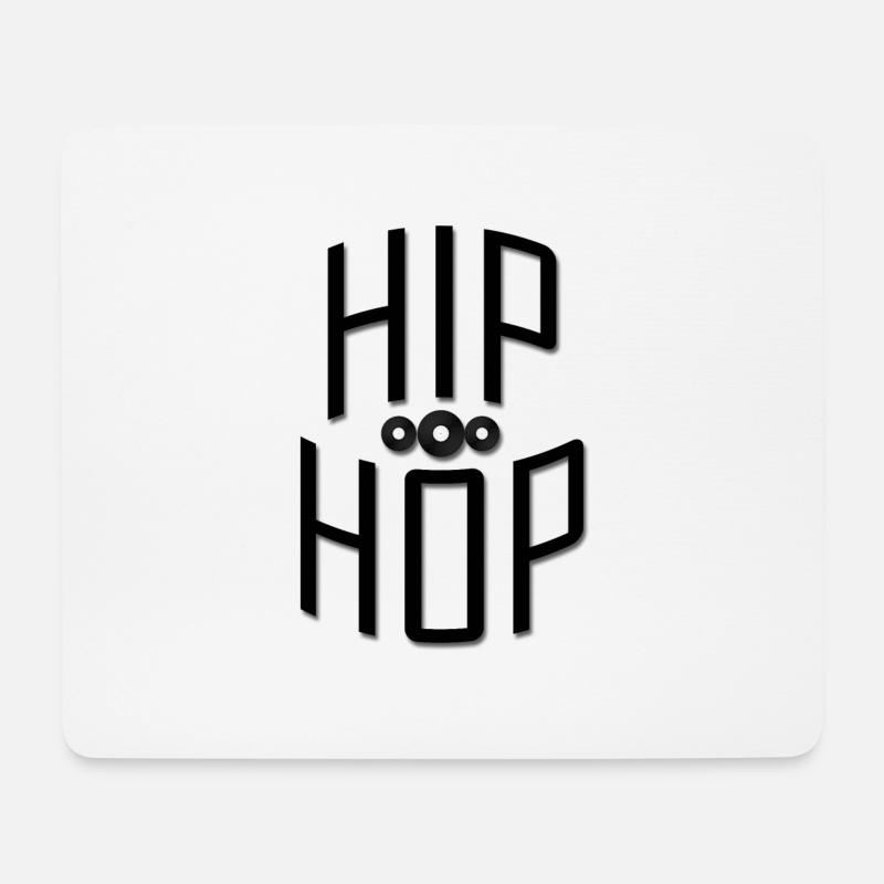 Hip Hop - Mousepad (Querformat) - Weiß